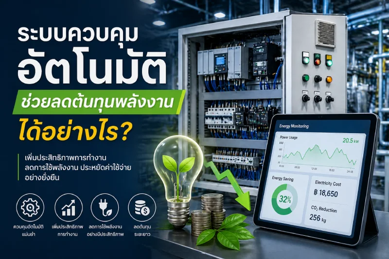 ระบบควบคุมอัตโนมัติช่วยลดต้นทุนพลังงานได้อย่างไร